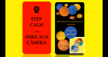 Campanha: Câmeras abertas durante as aulas