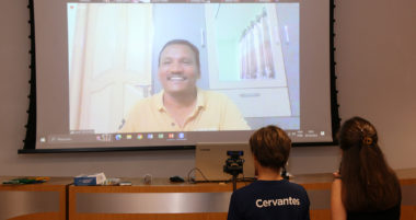 Encontro com estudantes da Índia